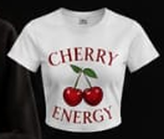 Cherry Energy baby tee